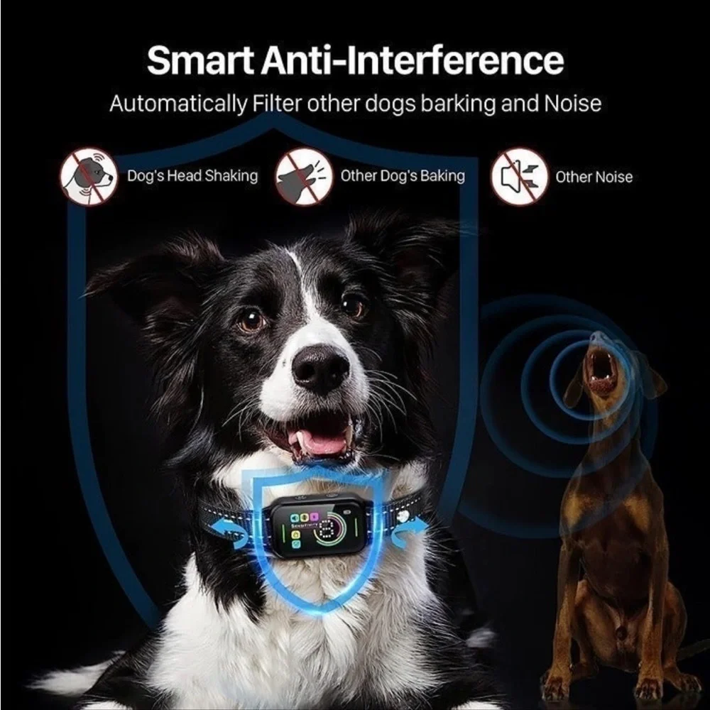 Dog Bark Collar,  Bark Collar for Large Medium Small Dogs,Smart Bark Colla